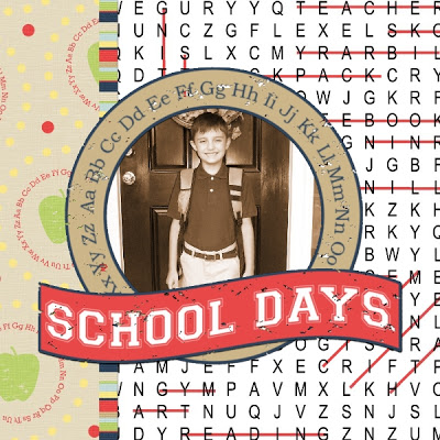 Hunter’s First Day of School Scrapbooking Layouts!