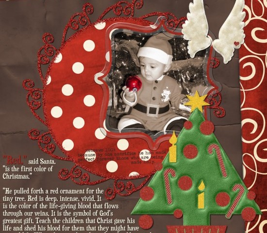 The True Meaning of Christmas – Challenge Part 4 of 9 – The Red Ornament Freebie