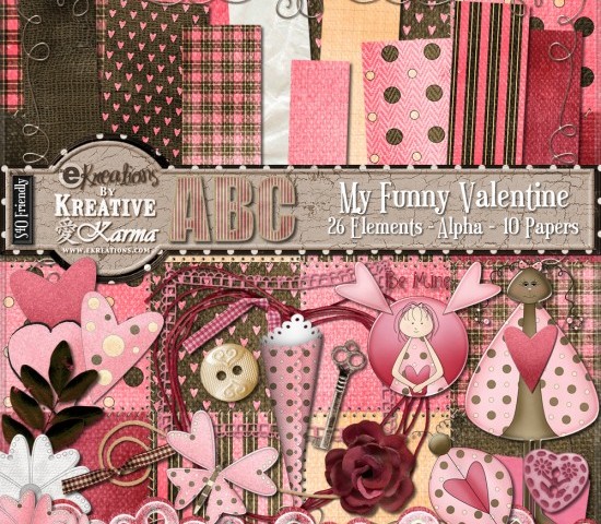 My Funny Valentine Digi Kit! $1 This Weekend ONLY!