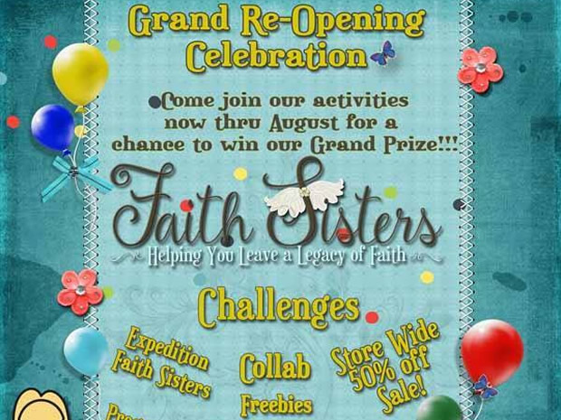 Faith Sisters Grand Re-Opening Party Freebies Blog Hop!